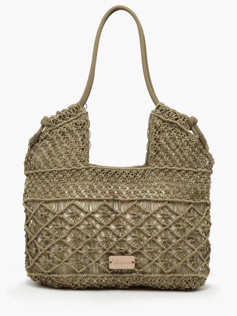 Braided Jute Tanaisie Shoulder Bag Woomen Green tanaisie WTAN04