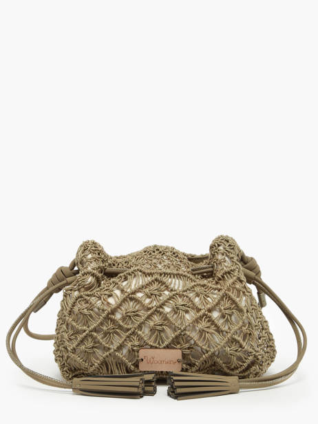 Braided Jute Tanaisie Crossbody Bag Woomen Green tanaisie WTAN06