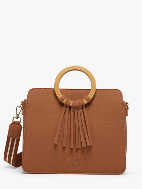 Sac  Main Camomille Woomen Marron camomille WCAO1M