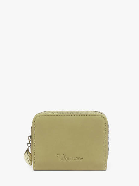 Coin Purse Woomen Green crocus WCRO95