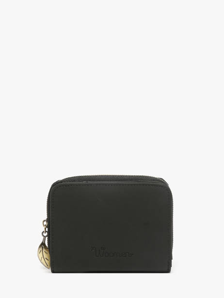 Coin Purse Woomen Black crocus WCRO95