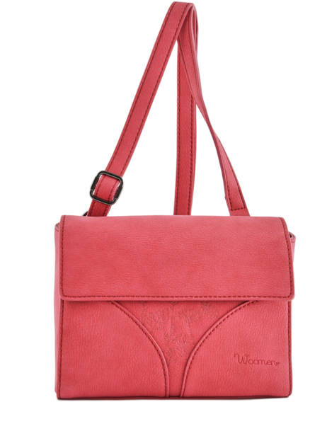 Sac Bandoulière Hibiscus Woomen Rouge hibiscus WHIBI02