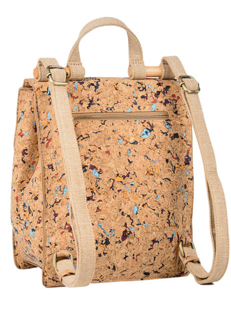 Backpack Coquelicot Woomen Beige coquelicot WCOL02 other view 3