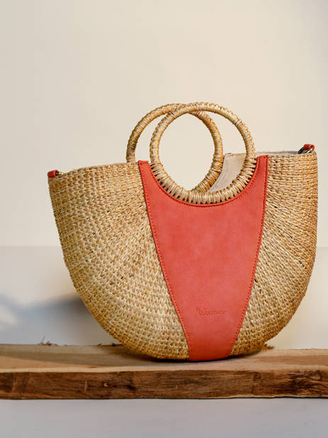Wicker Epis Satchel Woomen Orange epis WEPIS01