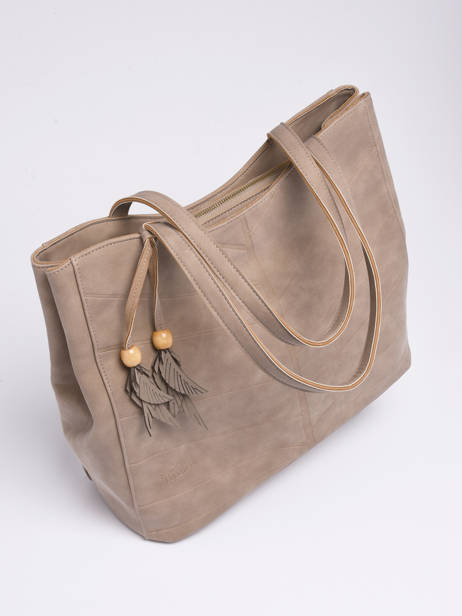 Shopping Bag Nervure Woomen Beige nervure WNER03 other view 2