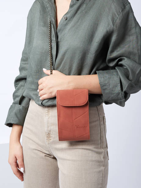 Cross Body Tas Nervure Woomen Rood nervure WNER08 ander zicht 1