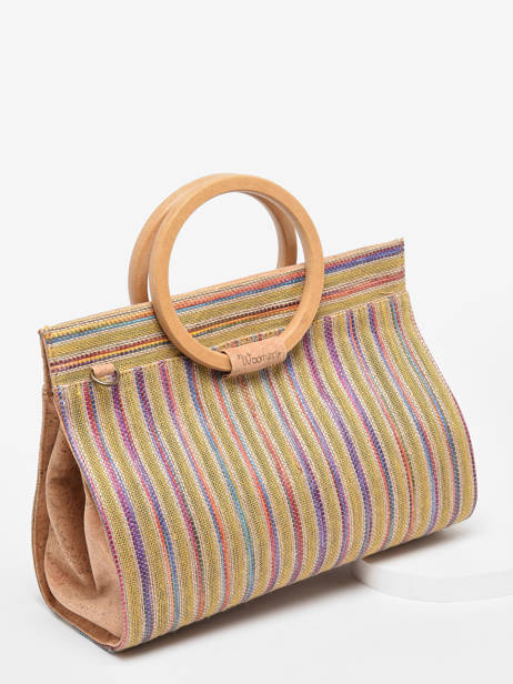 Satchel Eclipte Raphia Woomen Yellow eclipte raphia WERA02 other view 2