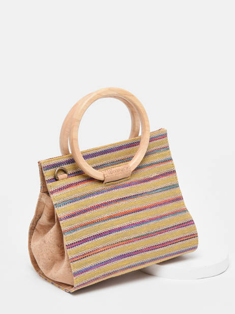 Satchel Eclipte Raphia Woomen Yellow eclipte raphia WERA01 other view 2